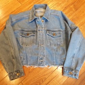 MONO B Cropped Denim Jacket Medium